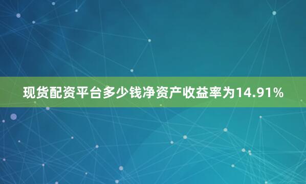 现货配资平台多少钱净资产收益率为14.91%